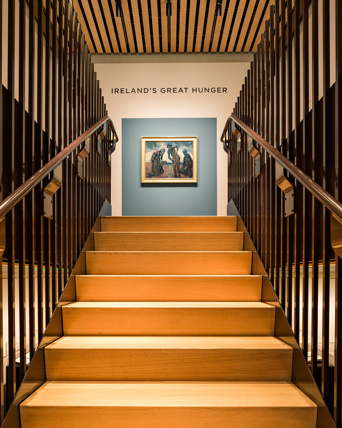 Interior of Ireland’s Great Hunger Museum at Quinnipiac University. Photographer Robert Benson. 